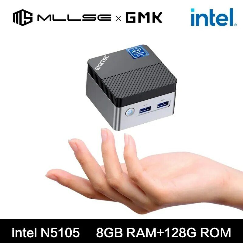 GMKtec KB5 Mini PC Intel Celeron N5105 Windows 11 Pro 4K 8GB RAM 128GB ROM WiFi5 BT4.2 Computador Desktop Mini Pc Trabalho