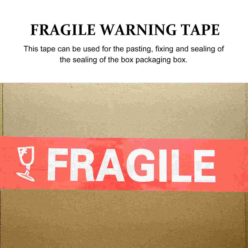 Cinta de advertencia para embalaje, pegatinas de plástico, caja magnética, cinta móvil para el cuidado