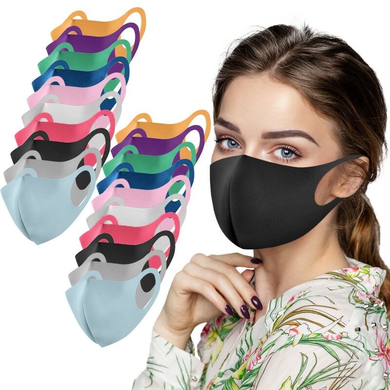 Mascarilla facial reutilizable para adultos, máscara purificadora lavable, A la moda, con variedad de opciones de Color, cómoda, de larga duración, 20 piezas