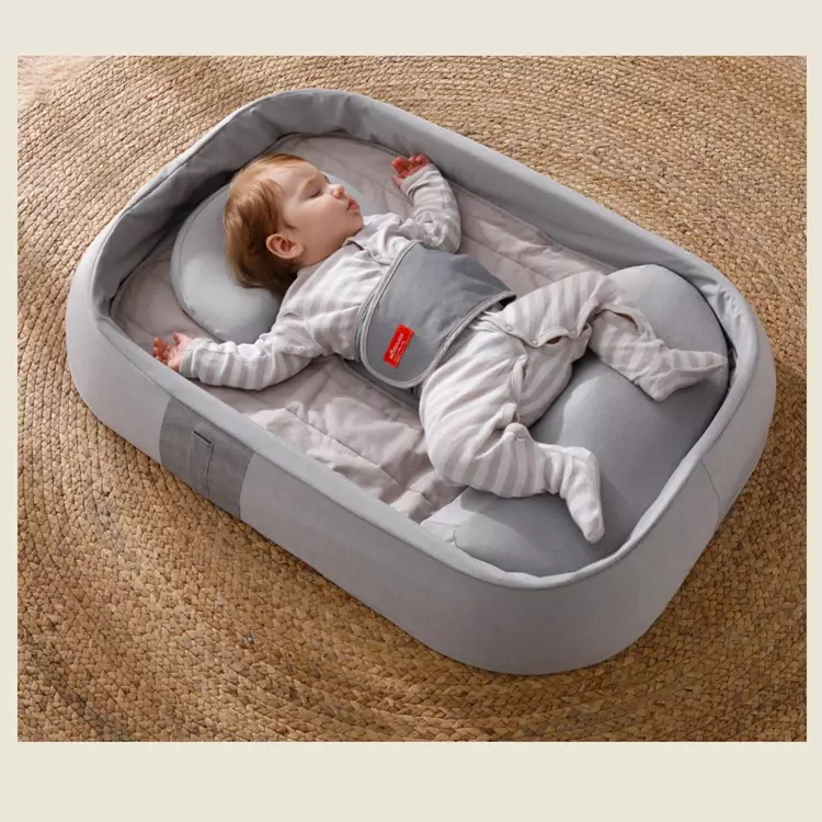 Slapende Katoenen Ligstoel Opvouwbare Kinderbedjes Draagbare Pasgeboren Babybedje Zacht Baby Nest Amerikaanse Stijl Reborn Baby Bed