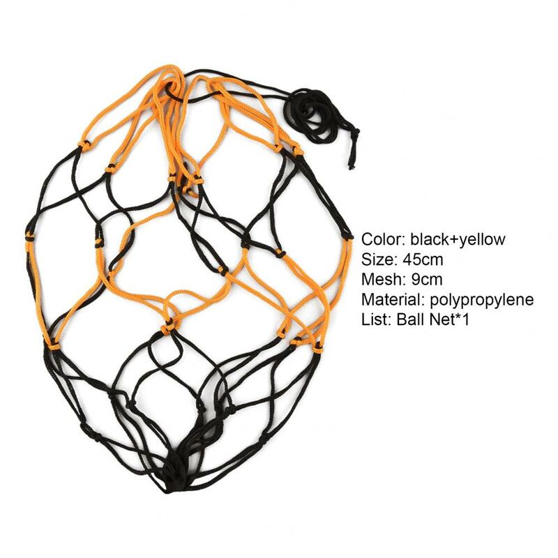 Borsa a rete per palline pratica borsa a rete per il trasporto di palline in polipropilene con coulisse borsa per il trasporto di attrezzature sportive per pallone da calcio