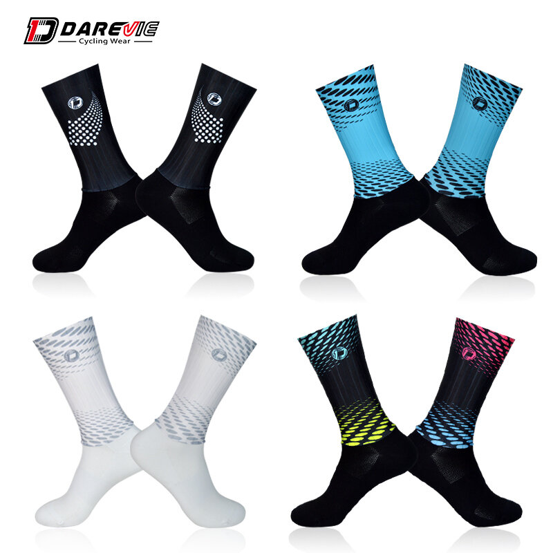 DAREVIE Men Cycling Socks Anti-Slip Bike Sock Professional High Speed Aero Breathable Racing MTB Road Women Cycling Sockings