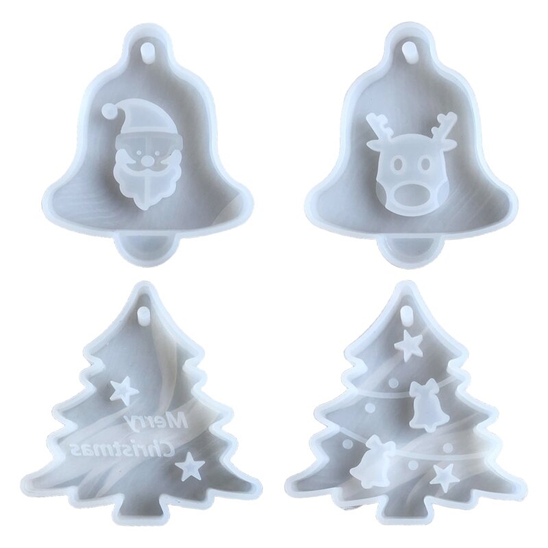 Ornamenti natalizi Stampo per colata in resina Fai da te Arte Artigianato Aroma Cera Stampo in gesso gesso 517F