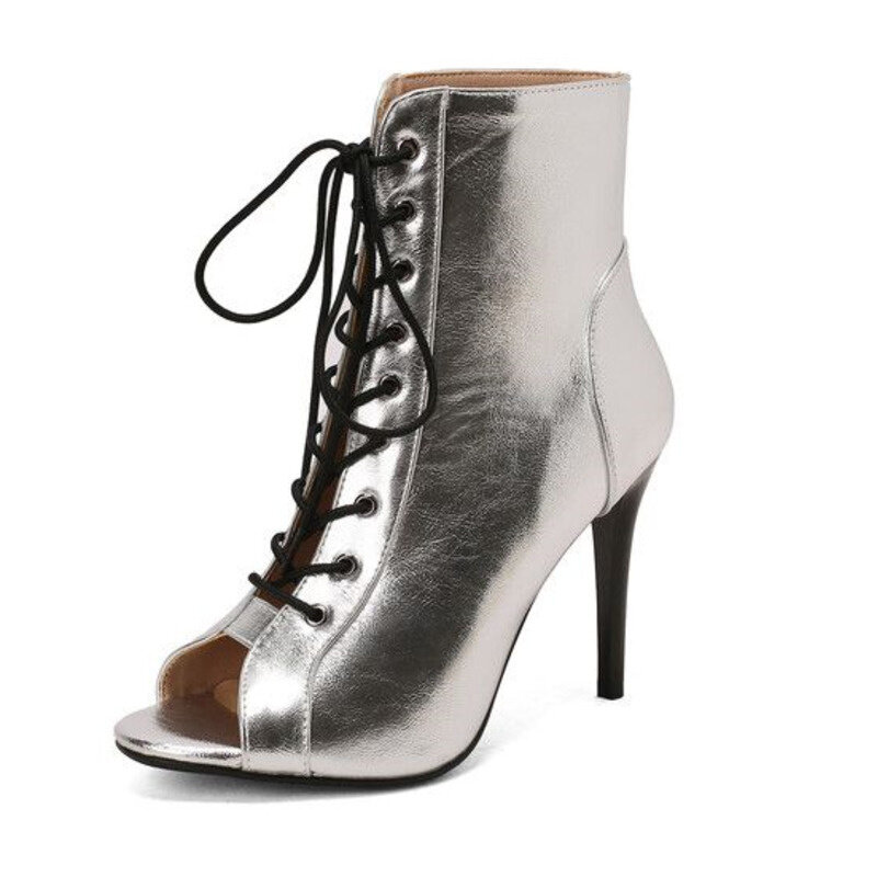 Новинка 2023, модные сапоги на шнуровке, пикантные сапоги на шпильках для джазовых танцев, латиноамериканских танцев, женская обувь