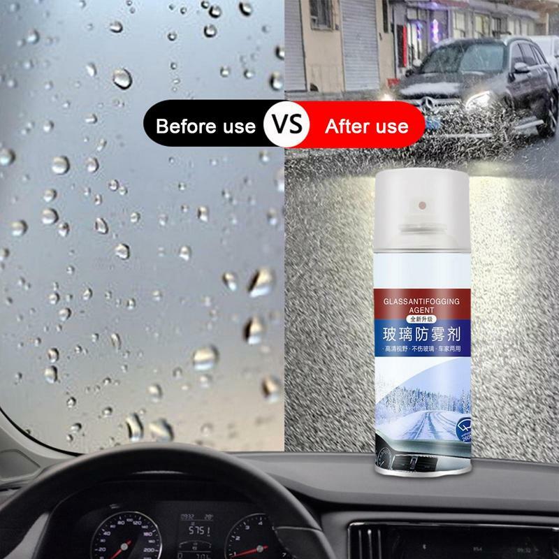 Agent anti-pluie pour pare-brise de voiture, spray pour pare-brise, rétroviseur, verre, outil d'élimination du brouillard, miroirs et portes de douche