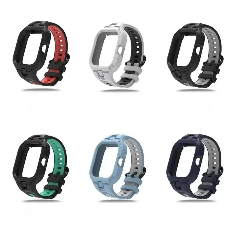 Esporte Silicone Strap para Xiaomi Redmi Watch, Substituição Soft TPU Wristband, Pulseira, Smart Band Acessórios, Correa Belt, 4, 3