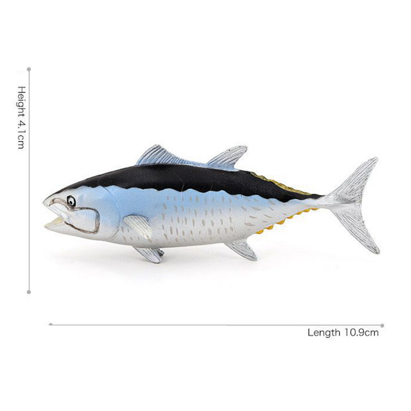 Искусственный орнамент для когнитивного распознавания тунца, фигурки животных, реалистичное ремесло