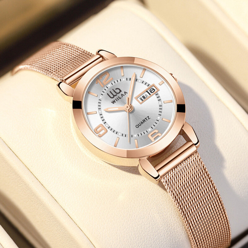 Marke Damen uhren Edelstahl armband Roségold Uhr für Damen schmuck Quarzuhr wasserdichte Modeuhr