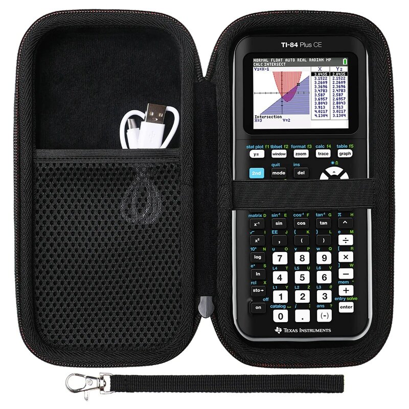 LTGEM EVA Hard Case Compatible with Texas Instruments TI-84 Plus CE//TI-Nspire CX CAS/TI-Nspire CX II/Color Graphing Calculator