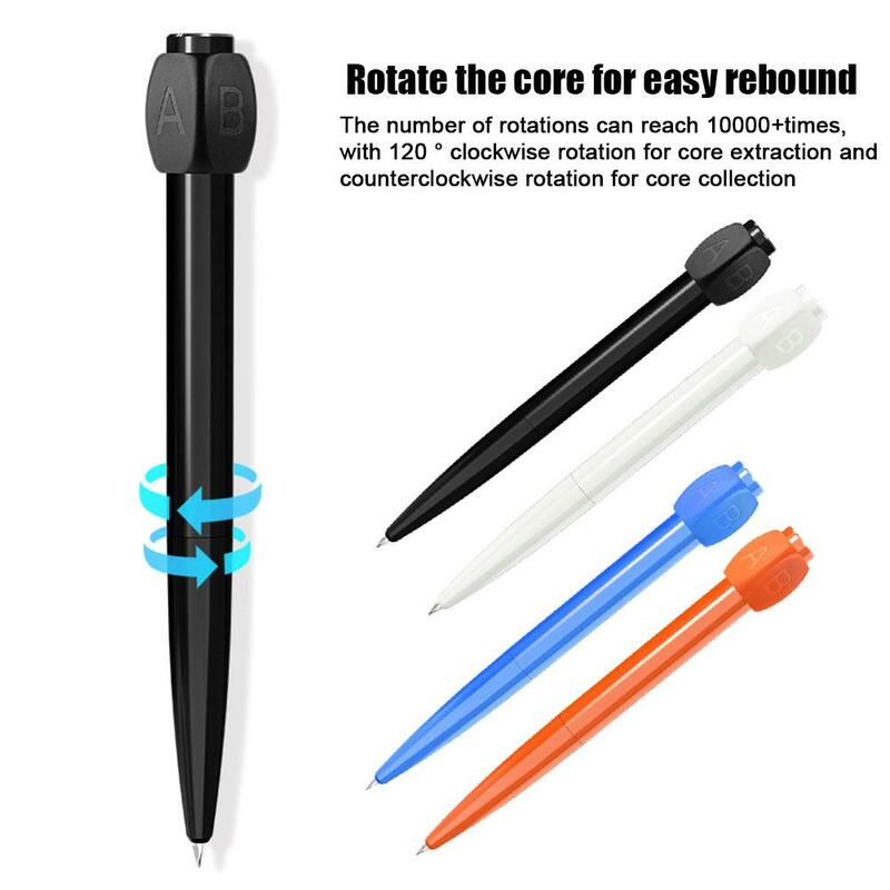 ABCD Rotation Answer Black Gel Pen Decompression Rotating Novelty Pen Pen Student Abcd Choose Ballpoint Stationery Answer G I8N3