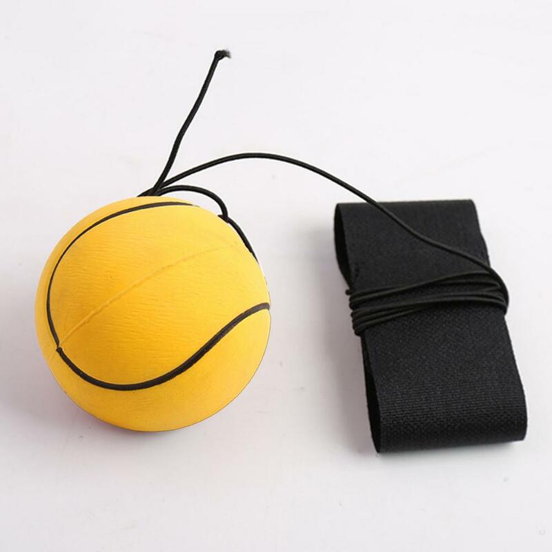 Compact Rebounding Ball Kids Outdoor Hand Ball Game Set Rubber Bouncing Ball with Elastic Rope Nylon String for Outdoor