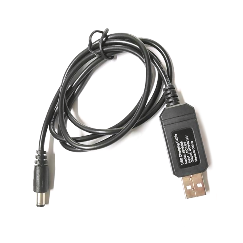Cable adaptador de aumento de potencia USB, enchufe para enrutador, accesorios, 1m, 5V de CC a 9V de CC/12V, 2,1x5,5mm, 2,5x5,5mm