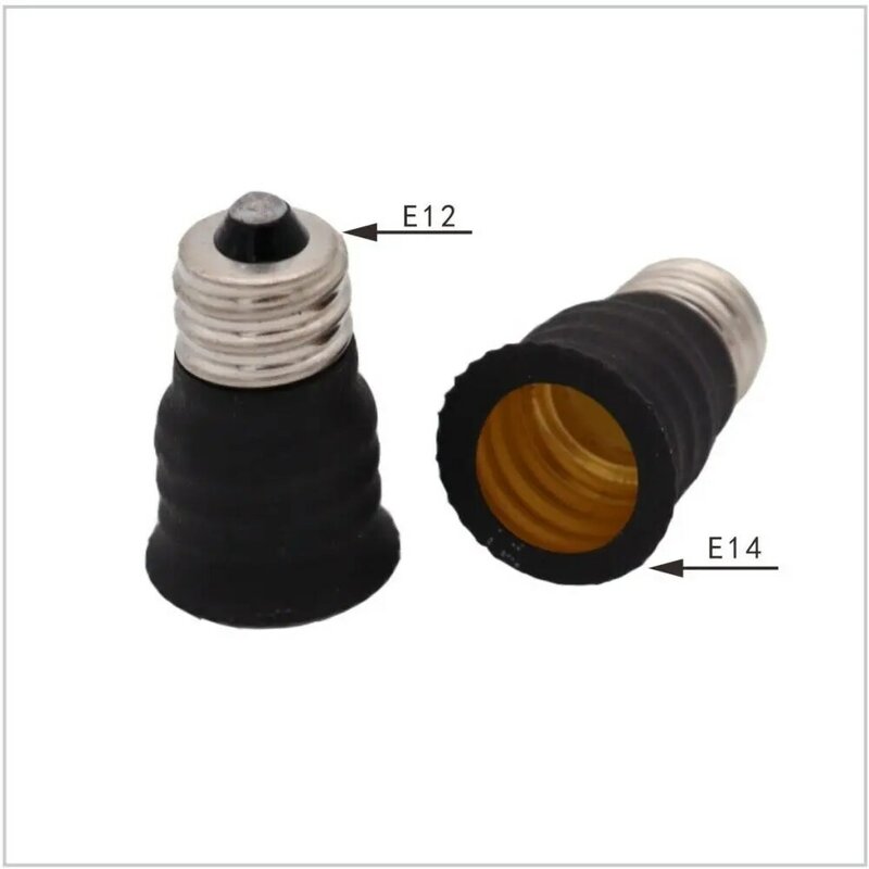 Adaptador de enchufe de lámpara de alta calidad, Base de lámpara E12 a E14, soporte de lámpara E14, convertidor de cabeza de lámpara E27