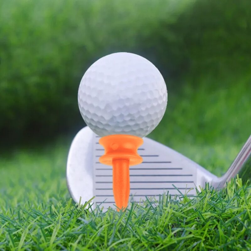 100 Buah Kaus Golf Istana Plastik 25Mm Kaus Golf Dek Ganda Olahraga Mudah Digunakan