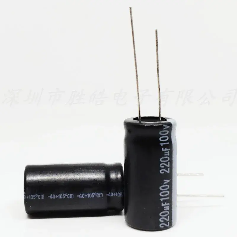 (10 шт.) 100 в 220 мкФ громкость: 13x2 1 мм алюминиевый электролитический конденсатор 100 в 22 0 мкФ высокое качество