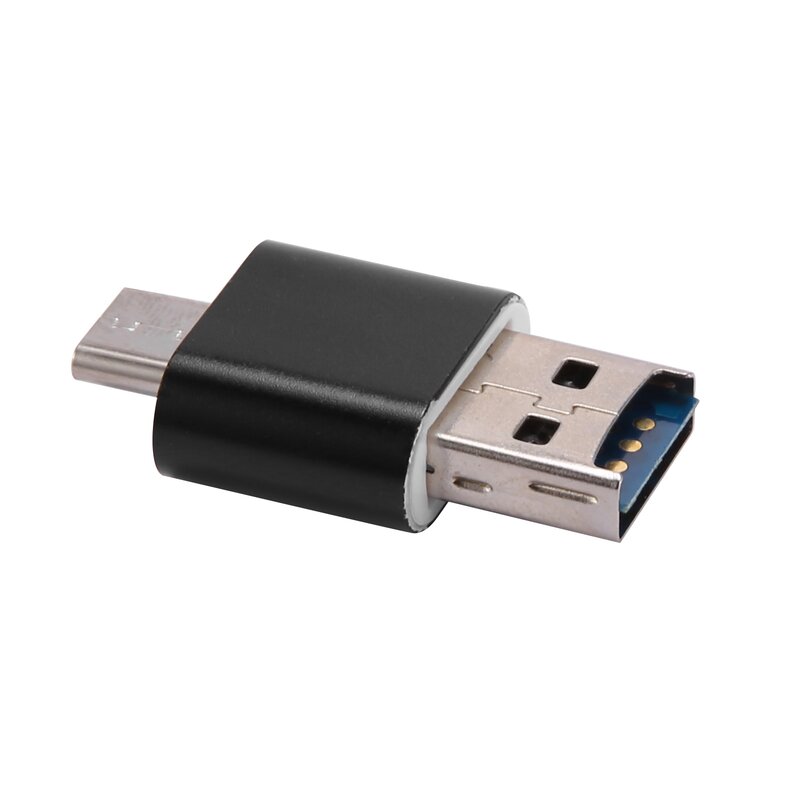 Кардридер Алюминиевый USB Type C OTG -SD/TF внешний кардридер для карт памяти