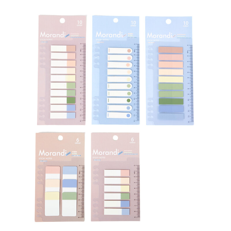 120/200 pz materiale scolastico note Memo Pad Paster adesivi Kawaii Candy Colored Stick Markers NoteBook Page Index Flag Sticky