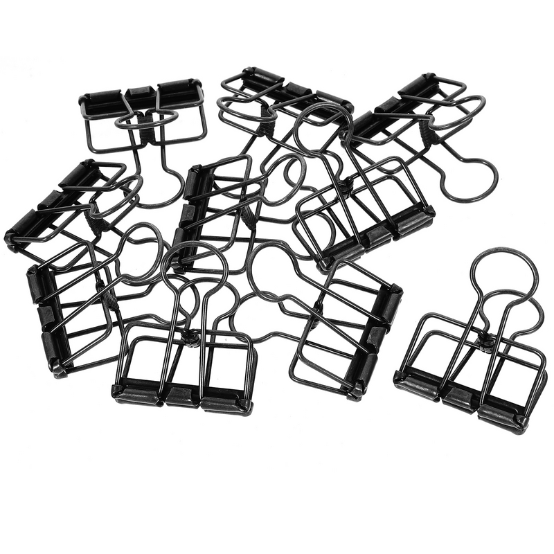 10 Pcs Metal Document Book Office Supplies Clips Alloy Office Home Paper Small Dovetail For