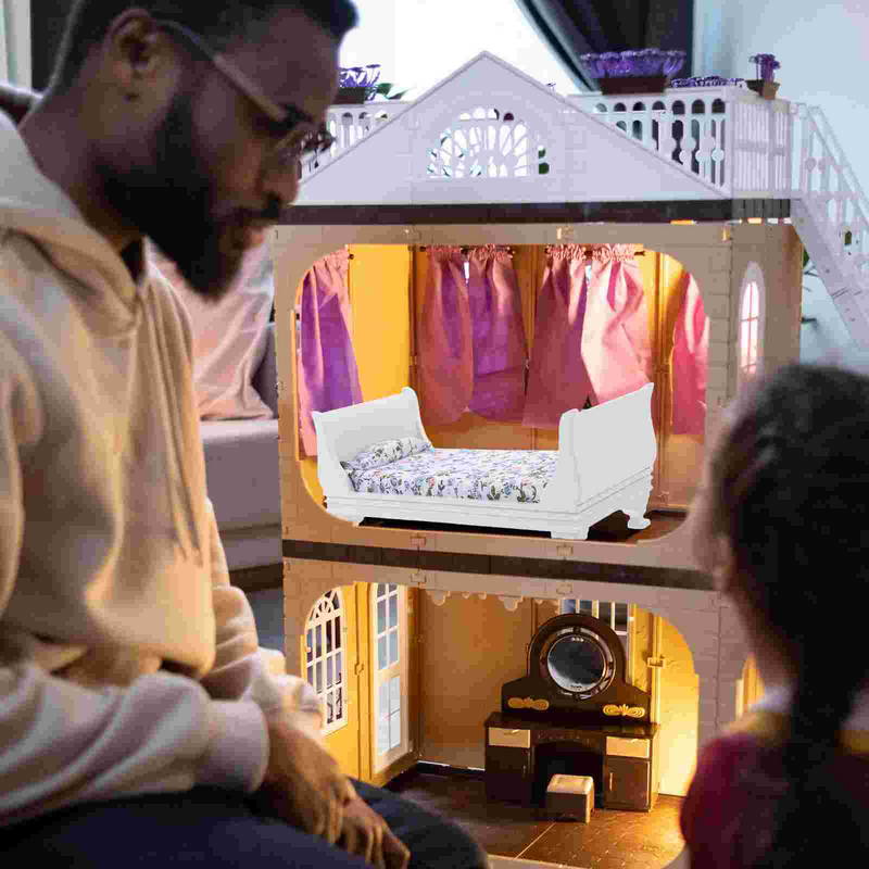Одиночная модель для кукольного домика, крошечная винтажная декоративная мебель для винтажного декорирования дерева