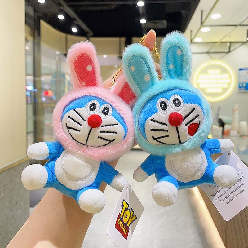 Anime travesseiro de pelúcia infantil, stand by Toy Me, qualidade Doraemon, adorável boneca de gato, animal de pelúcia macio, presentes do amor, alta 15cm