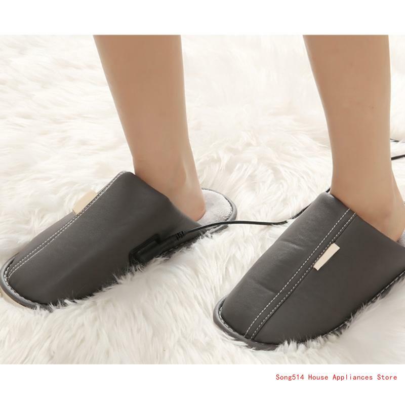 Sandal Pemanas Listrik Penghangat USB 3 Gigi Hadiah Sepatu Cuaca Dingin Musim Dingin 95AC