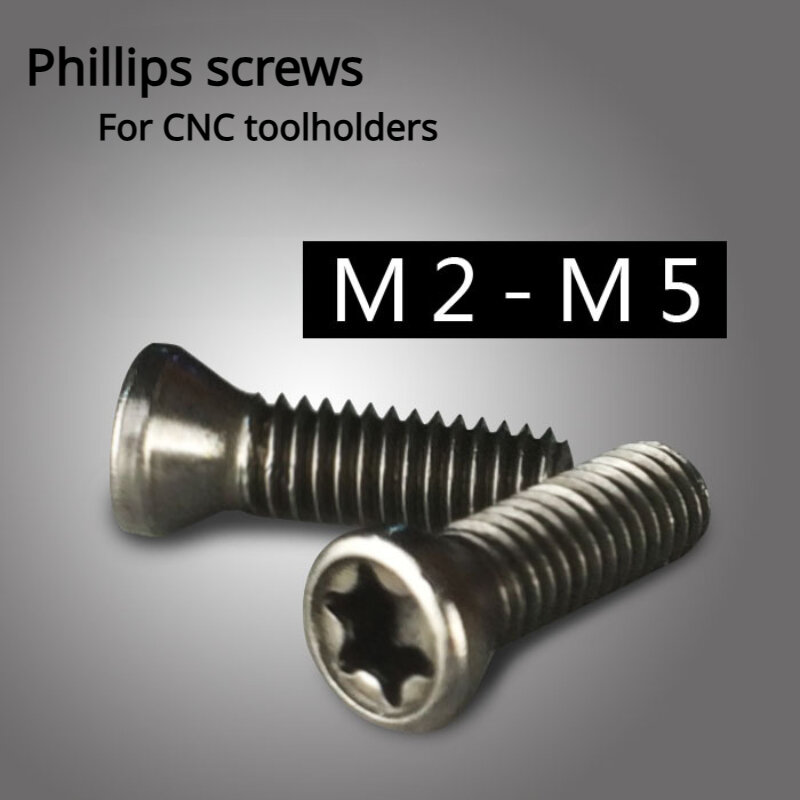 สกรูเครื่องมือ CNC สำหรับการกัดใบมีดกลึงสกรูแผ่นเครื่องมือสกรูใบมีดบ๊วย M2 M2.5 M3 M3.5