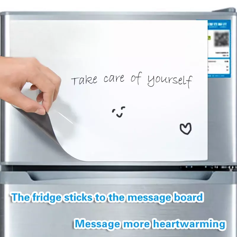 YIBAI-Soft Magnetic WhiteBoard for Kids,Dry Erase, Drawing and Recording Board, A4, Fridge and Refrigerator, Free Gift
