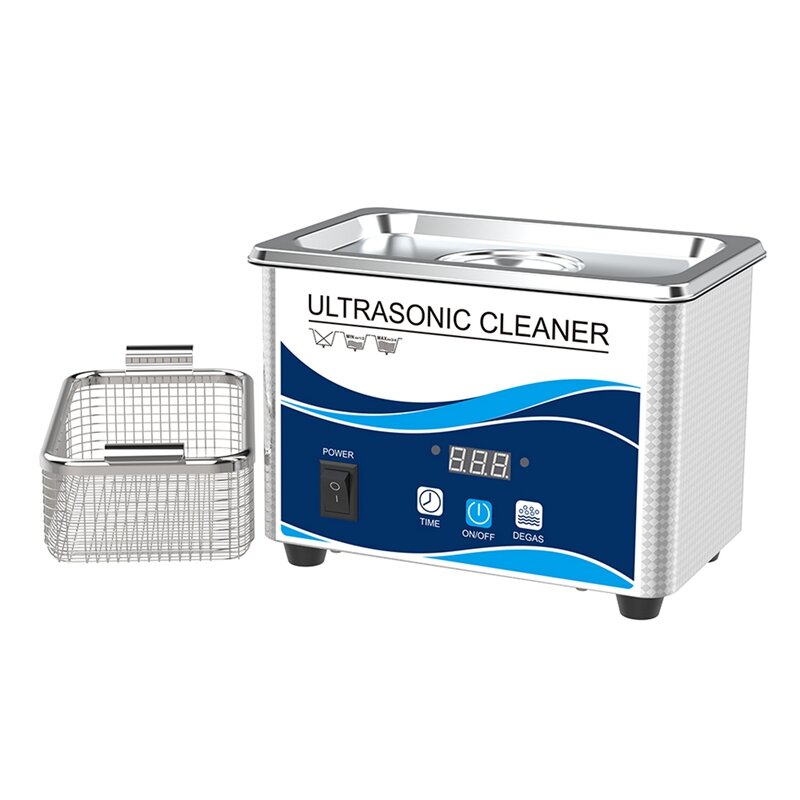 Máquina de limpieza ultrasónica para el hogar, limpiador de joyas, reloj Digital, enchufe europeo, 800Ml