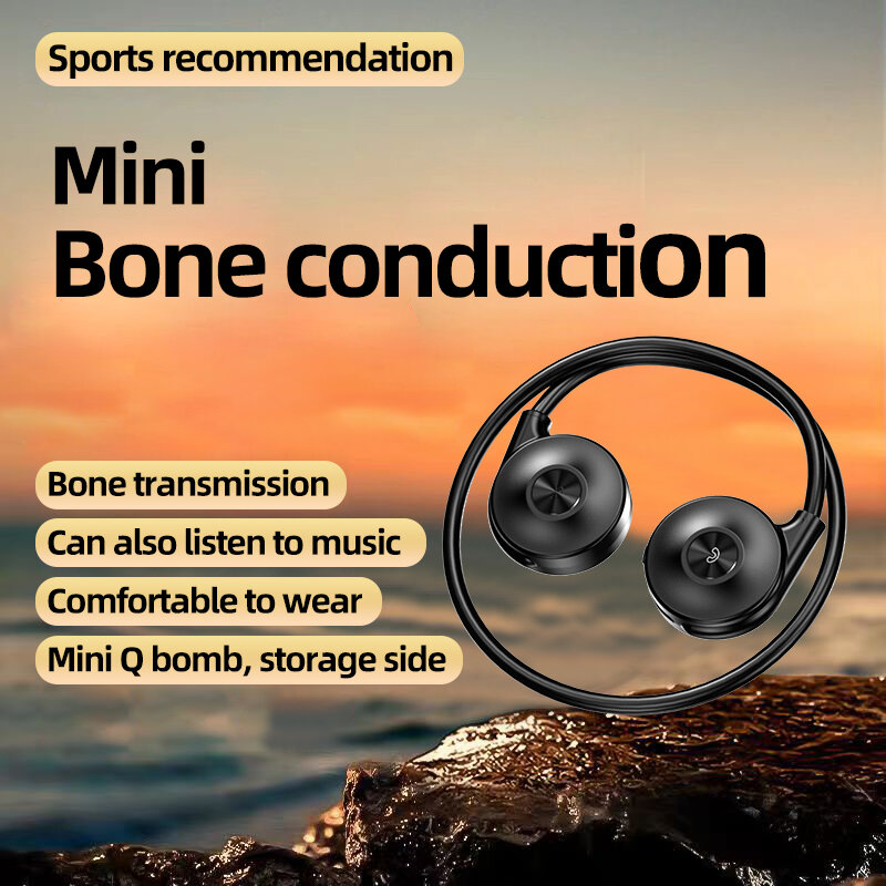 2023 neue drahtlose Kopfhörer mit Knochen leitung Bluetooth 5,3 Kopfhörer mit Mikrofon Sport wasserdichte Ohr haken Kopfhörer für Telefone