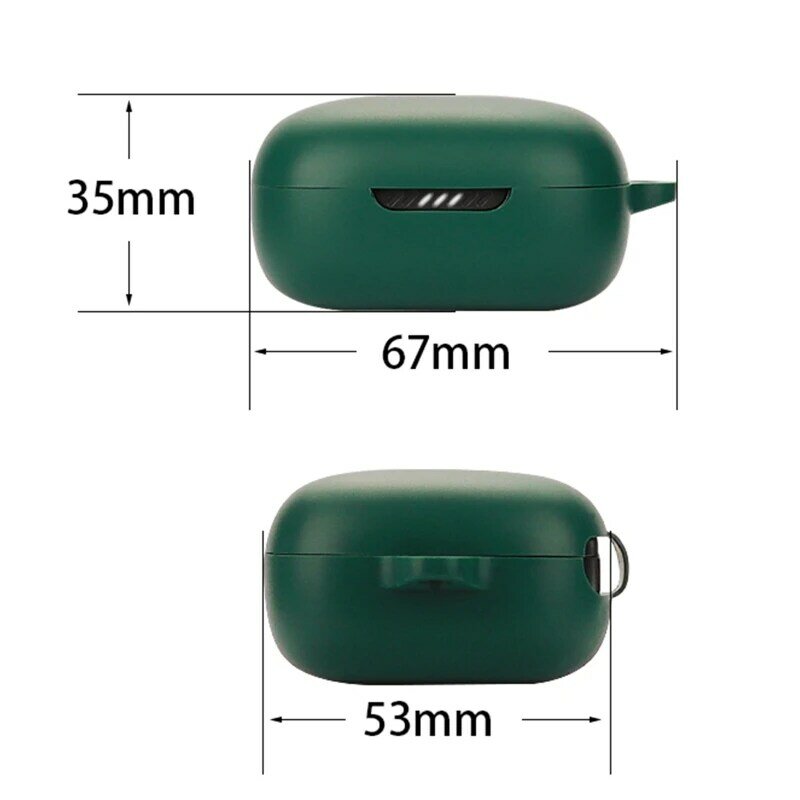 Dla JBL Live Pro 2 ładowanie słuchawek Box obudowa silikonowa, odporna na wstrząsy, odporna na kurz rękaw ochronny, zmywalna obudowa