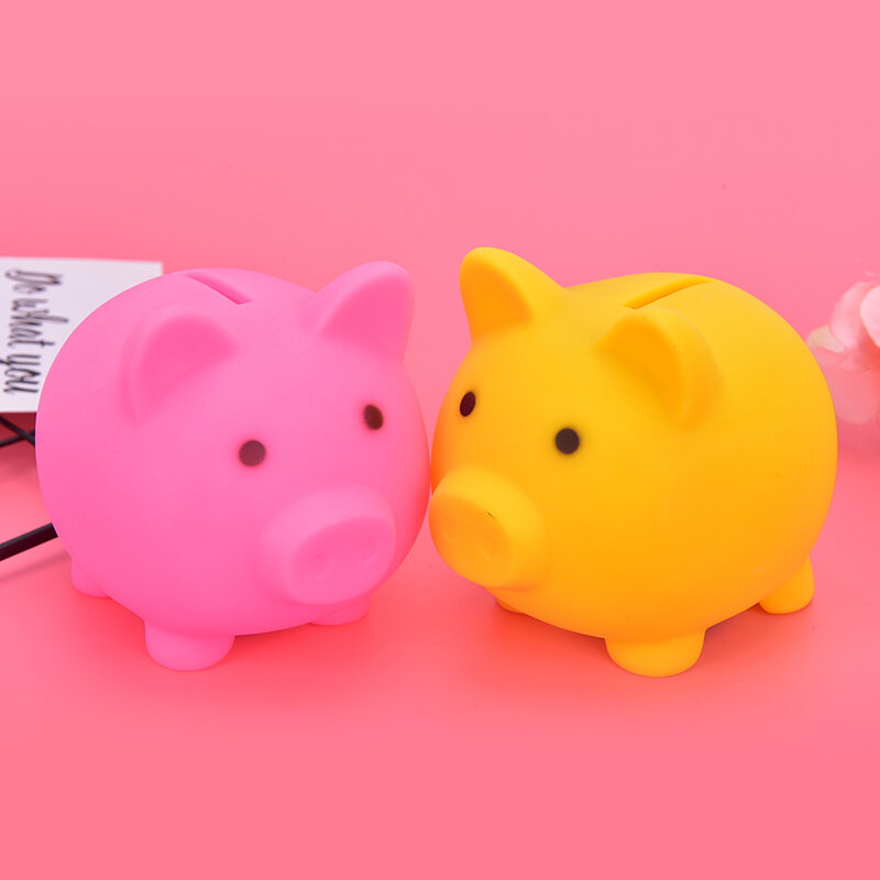 Pequeno Mealheiro Dinheiro Caixas Home Decor Money Saving Box Crianças Piggy