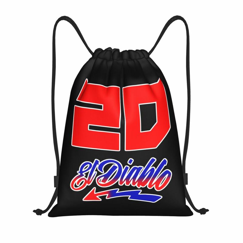 Custom Fabio Quartararo Drawstring Backpack Bags Women Men Lightweight Gym Sports Sackpack Sacks for Traveling