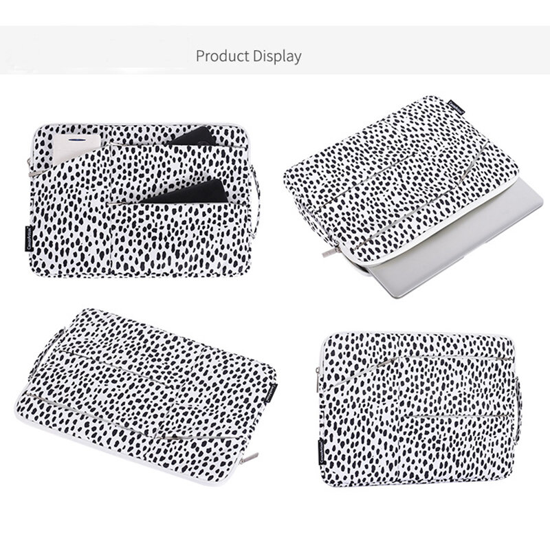Moda Laptop Bag 11 12 13 14 15.6 Polegada Leopard Lady Man Sleeve Case Para Macbook Air Pro PC Notebook para MateBook HP Dell Bags