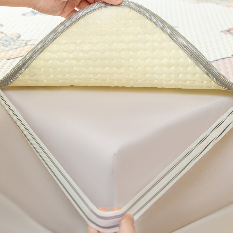 YanYangTian-Matelas de lit en forme de dessin animé, ensemble de literie doux pour climatiseur, protecteur matelassé, non ald, feuille entièrement enveloppée, 150