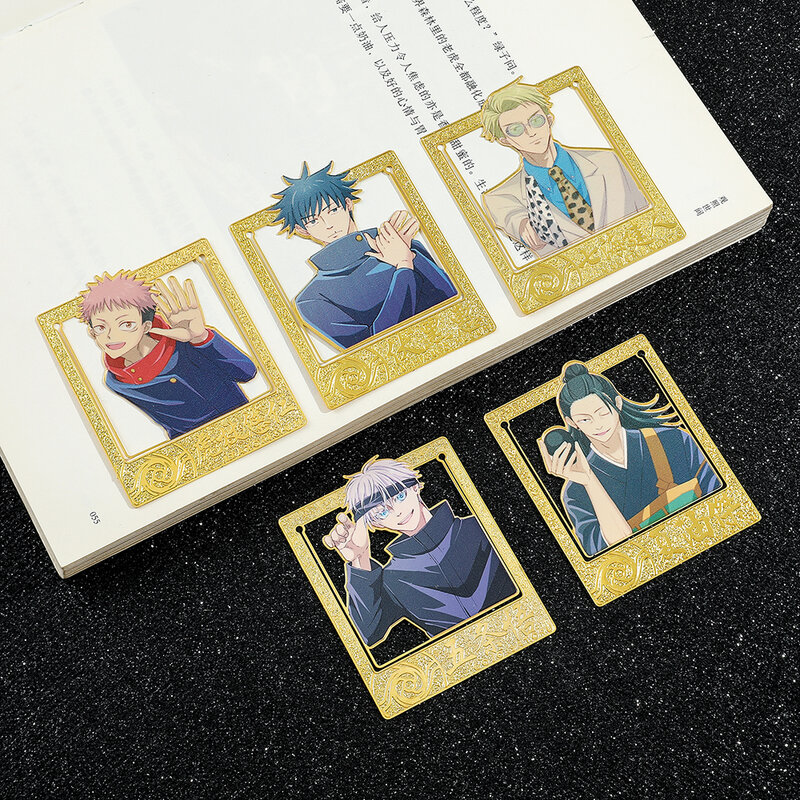 High Popularity Jujutsu Kaisen Bookmarks Cartoon Anime Fans Collection Metal Book Mark Birthday Gift for Student School supplies