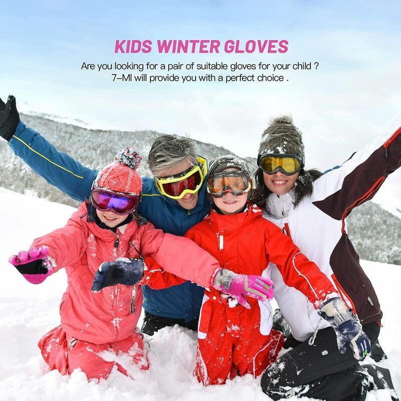 Зимние водонепроницаемые теплые детские перчатки для мальчиков и девочек лыжные детские варежки для снега на открытом воздухе альпинизма велосипедные теплые перчатки Прямая поставка