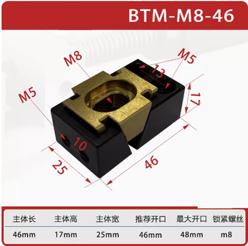 M6-M8, abrazadera de tornillo de Banco simple y bidireccional, tornillo compacto