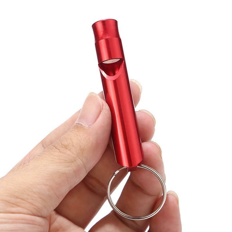 Survival Whistle Camping Hiking Loud Sound Lifeguard Whistles Aluminum Rescuing Signaling Whistles for Outdoor Adventures