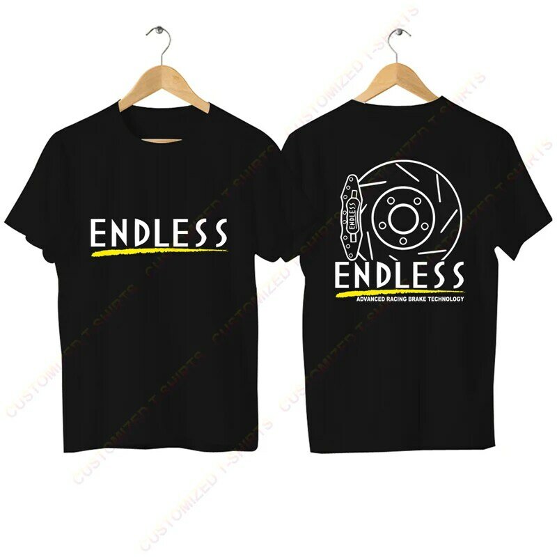 Casual Endless Brakes Design gráfico T-shirt dos homens, Tops esportivos de grandes dimensões, Streetwear respirável e confortável, 2024