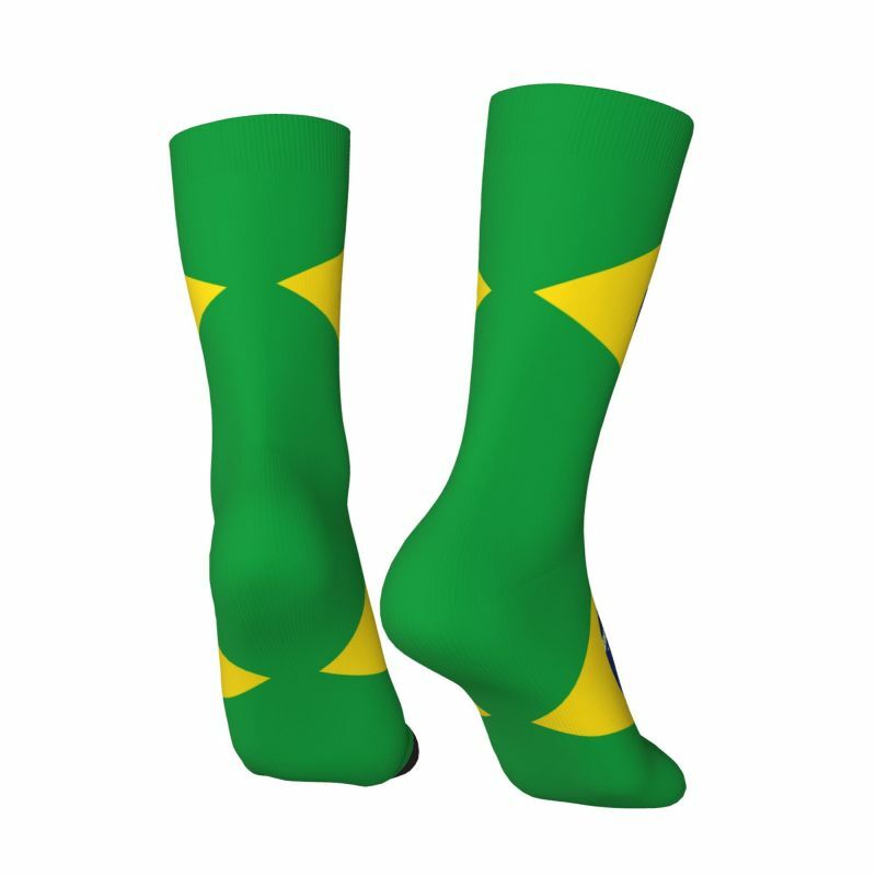 Brasilia nische Flagge brasilia nische stolze Herren Crew Socken Unisex coole 3D-Print Kleider socken