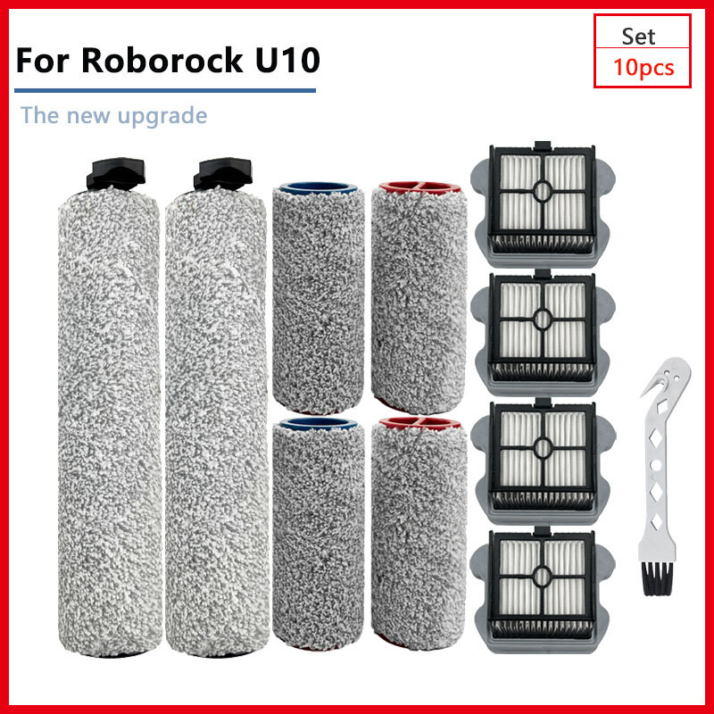 Nova escova de rolamento hepa filtros kit substituição acessórios para casa para xiaomi roborock dyad u10 aspirador pó vassoura peças reposição
