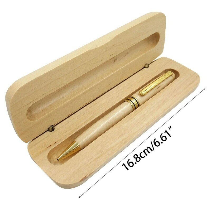 Bolígrafo multifuncional con caja de madera de Arce, bolígrafo de escritura suave de 2023mm, suministros de papelería escolar, novedad de 0,5