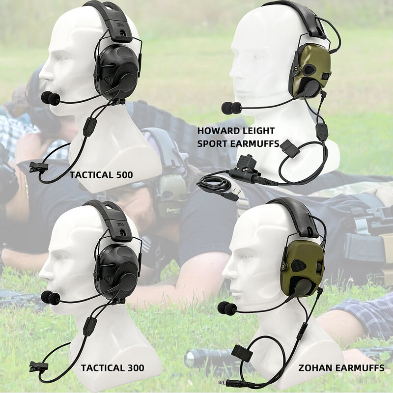 Y-line-Kit de auriculares tácticos para establecer comunicación, para las orejeras electrónicas, MSA SORDIN IPSC, ZOHAN EM054