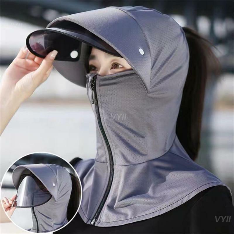 Masker terik matahari, masker peneduh matahari santai penahan angin, perlindungan leher bernapas bisnis anti-ultraviolet gerakan angin