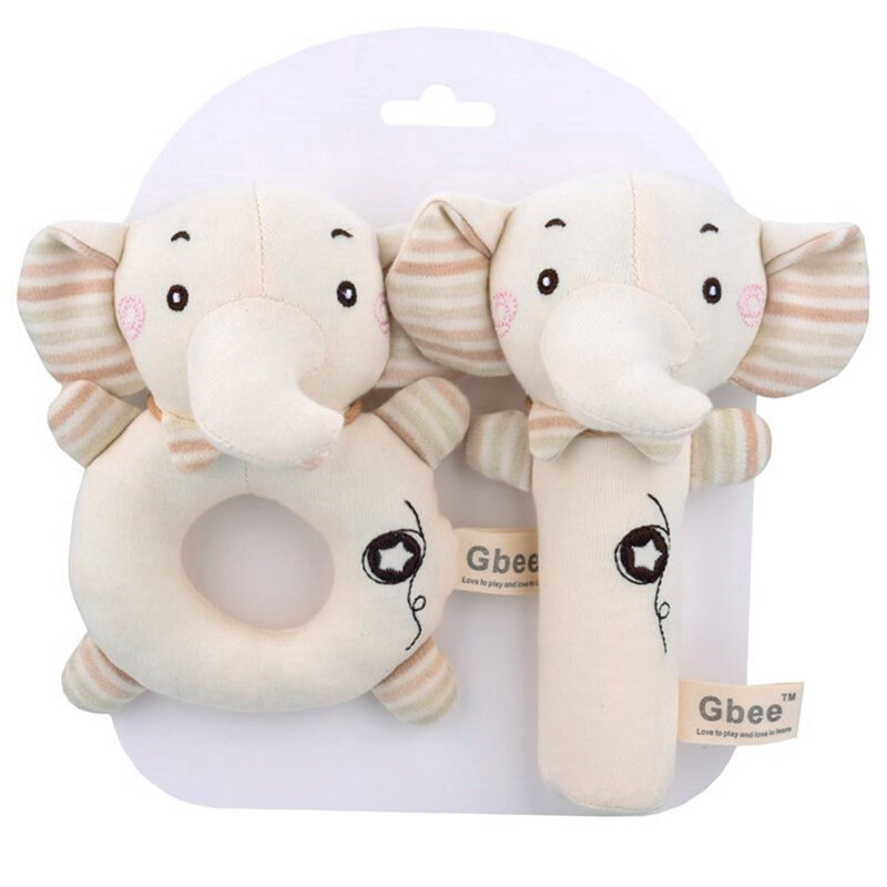 Sonagli per neonati coniglio orso afferrare abilità giocattoli da allenamento passeggino per neonati letto appeso campana bambole di peluche giocattoli regalo di compleanno per bambini