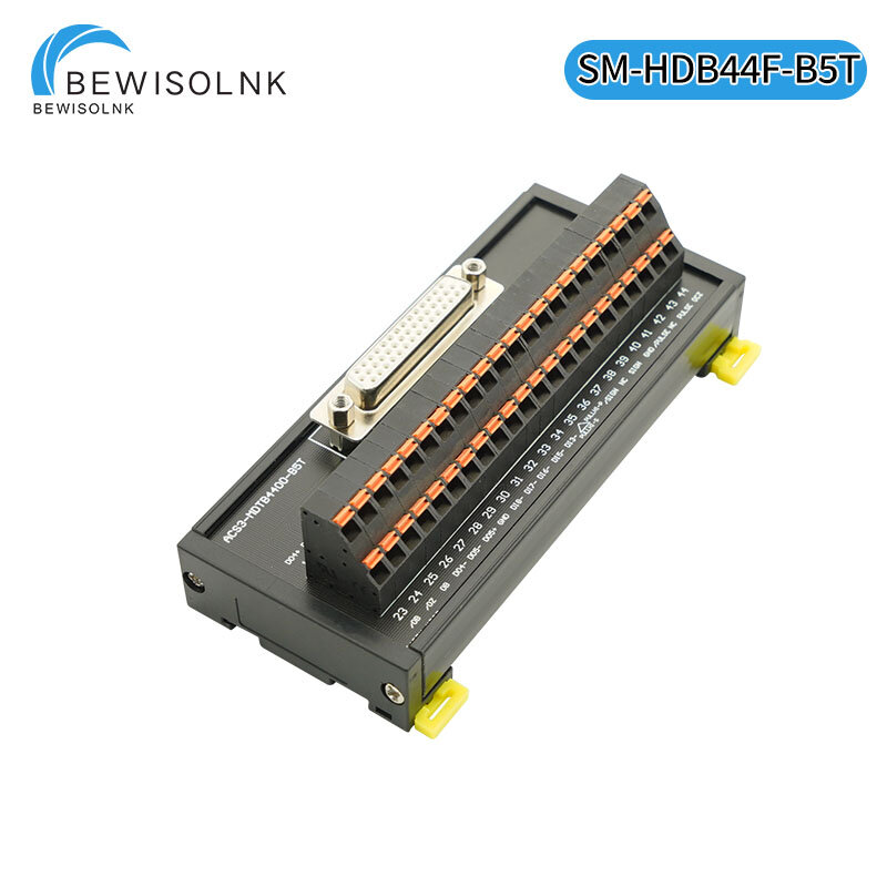Cableado tipo bala, bloque de terminales de relé de servoaccionamiento B2, placa adaptadora CN1, conector DB44, ASD-MDDS44 de cable de conexión