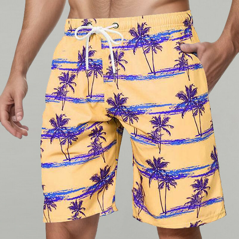 Coconut Tree-pantalones cortos de playa para hombre, bañadores con estampado 3D para tabla de surf, ropa de baño para niños, para gimnasio