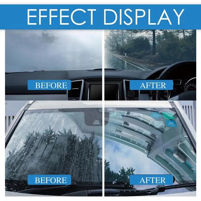 防曇フロントガラスクリーナー,防水スプレー,強力なミスト防止,クリアビジョン,安全運転,車,冬