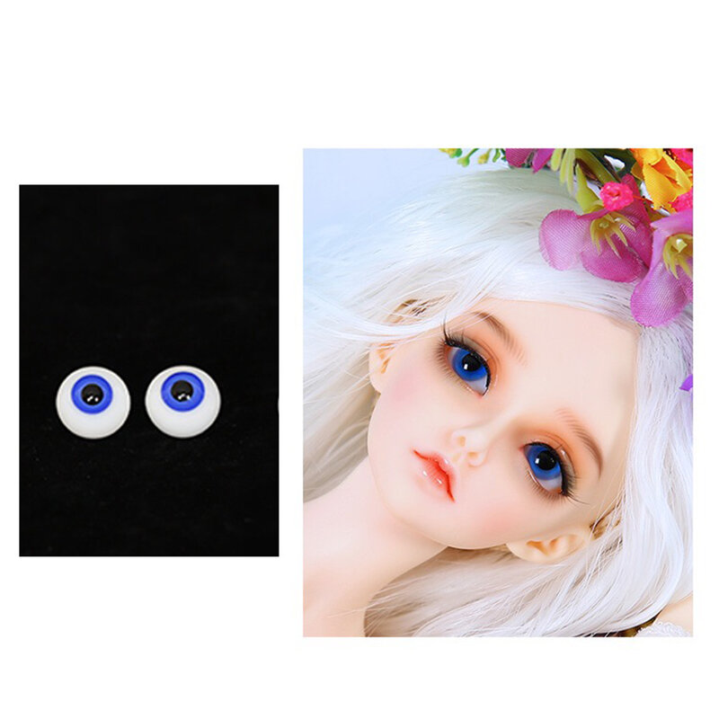 6mm redonda de vidro boneca urso artesanato olhos de plástico globo ocular diy artesanato para bonecas e artesanato fazendo acessório decoração diy