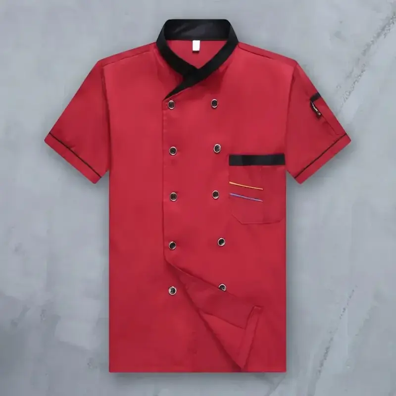 Jacket Kitchen Chef Catering Restaurant Cooking Mens Unisex Hotel Shirt Clothes Uniform